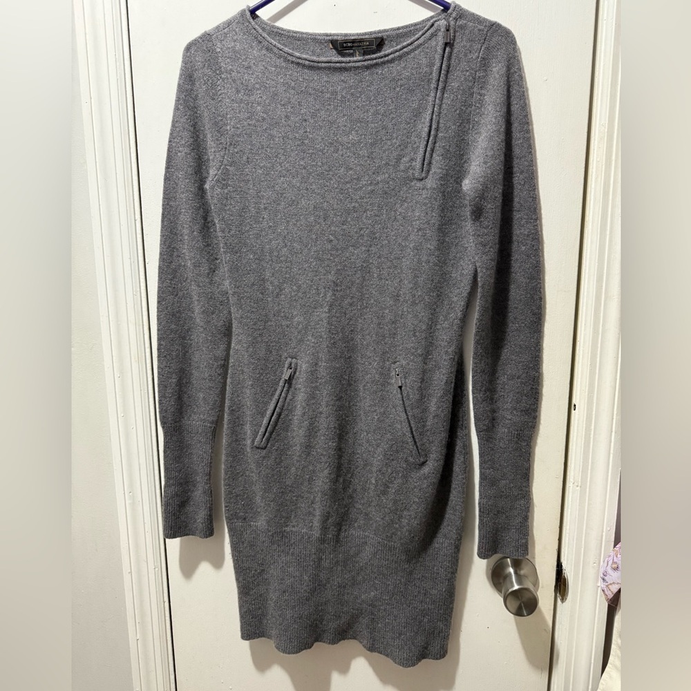 BCBGMaxAzria 100% Cashmere Sweater Long Sleeve Dress XS